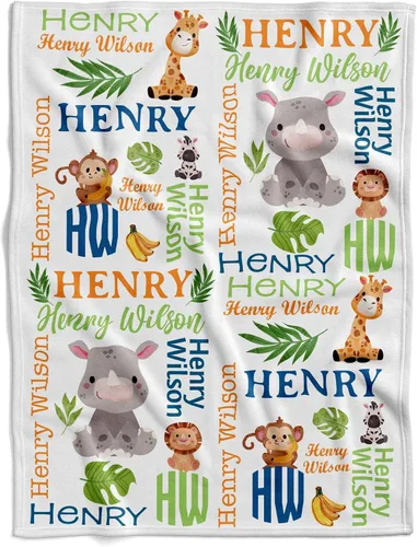 Miniatura 25 de Manta de bebé personalizada de Woodland, Manta de bebé con temática de bosque, Manta de bebé personalizada, Manta de bebé niño, Manta de bebé