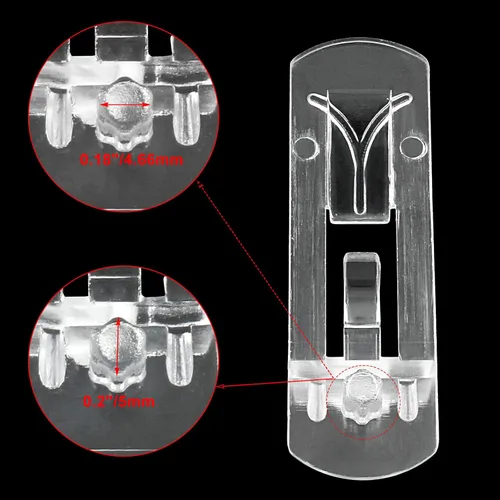 Miniatura 3 de 20 piezas de clavijas de estante de plástico con bloqueo de 5 mm, clips de soporte de estante de plástico transparente de 3/4" con bloqueo