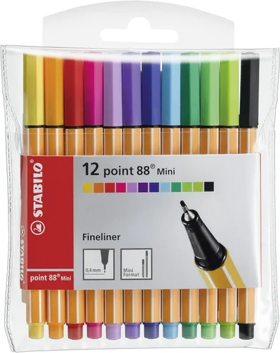 Miniatura 6 de STABILO - point 88 Mini - Fineliner - Paquete de 18 - Colores surtidos Multicolor