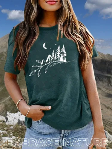 Miniatura 3 de Camisetas sin mangas de senderismo y montaña para mujer, divertidas camisetas de entrenamiento con gráficos de pino y amanecer, camisetas de verano