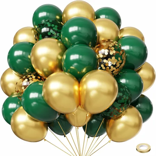 Miniatura 7 de Globos de látex de confeti azul real, 50 globos de 12.0 in, azul claro y blanco para fiesta de cumpleaños, boda decoración Azul y blanco