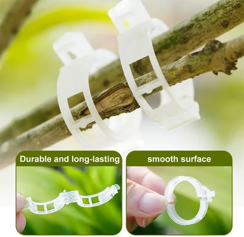Miniatura 5 de Clips de soporte para plantas 2026, clip de plástico para plantas reutilizables, clips de vid de tomate, clips de jardín de plástico para plantas