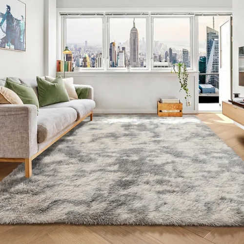 Miniatura 102 de ONASAR - Alfombra de pasillo negra de 2 x 6 pies, esponjosa, lavable, ultrasuave, afelpada, peluda, tapete para bebés, dormitorio de niños, armario