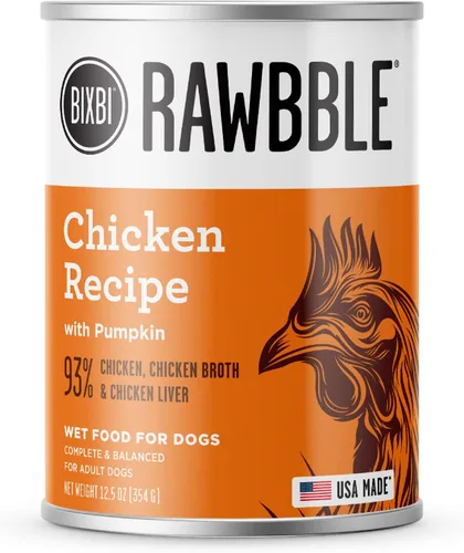 Miniatura 8 de BIXBI Rawbble - Alimento húmedo enlatado sin granos para perros, receta de cordero, latas de 12.5 onzas (paquete de 12)