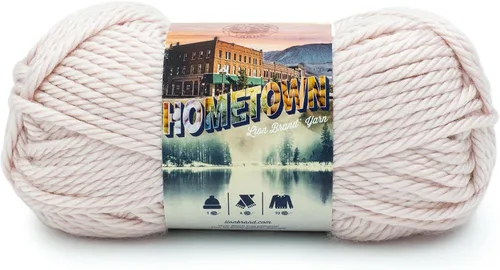 Miniatura 75 de Lion Brand Yarn Hometown - Ovillo de lana súper voluminoso para tejer, ganchillo y manualidades, 1 unidad, Phoenix Azalea
