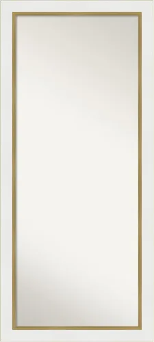 Miniatura 11 de Amanti Art Espejo blanco de longitud completa, 66 x 30 pulgadas, para gabinete, color blanco, espejo de pared de cuerpo entero para vestirse, marco