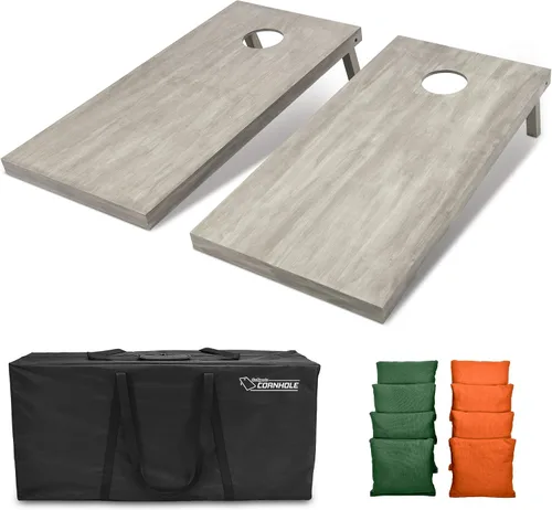 Miniatura 36 de GoSports Juego de tablas de cornhole de madera de tamaño reglamentario de 4 x 2 pies, incluye funda de transporte y bolsas de frijoles