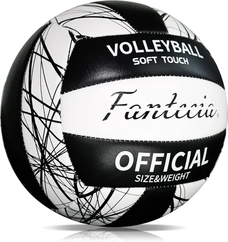 Miniatura 2 de Voleibol Oficial Talla 5 para jugar al aire libre, Balones de voleibol de playa suaves para jóvenes adultos, principiantes entrenamiento Lite