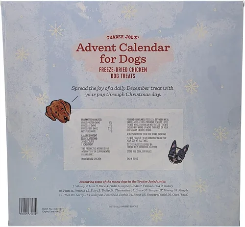 Miniatura 2 de Calendario de Adviento de Trader Joe's para Perros - Golosinas de Salmón y Batata para Perros