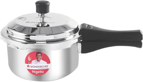 Wonderchef Nigella - Olla a presión con tapa exterior de tres capas, 5 años, 3 L, color plateado