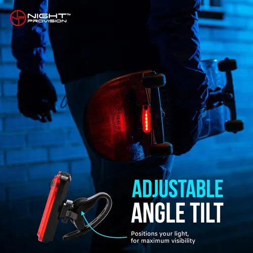 Miniatura 4 de Paquete de 2 luces traseras para bicicleta, fácil instalación de luces traseras de bicicleta, luces de bicicleta recargables USB C para conducción