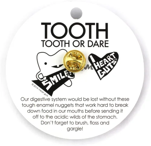 Miniatura 4 de Pin de solapa de dientes - Flossin' Ain't Just For Gangstas by I Heart Guts, Aluminio