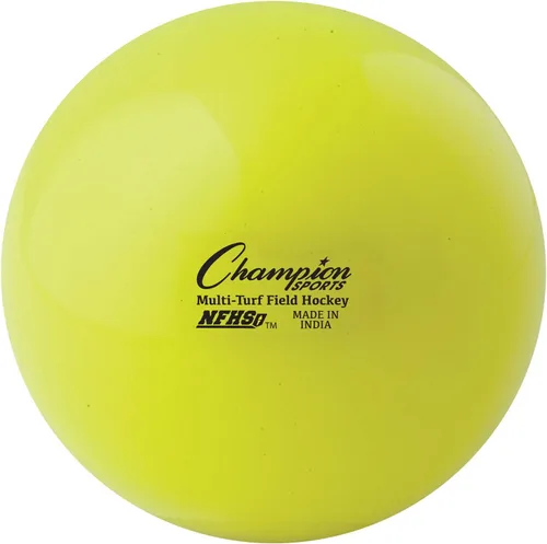 Miniatura 8 de Champion Sports Pelotas de hockey sobre césped – aprobadas por NFHS, pelotas reguladoras de alta visibilidad, paquete de 12