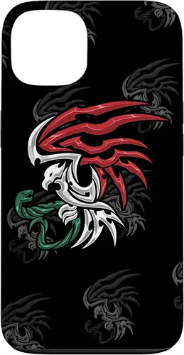 iPhone 13 Bandera de México - Funda estilo tribal del escudo de armas mexicano