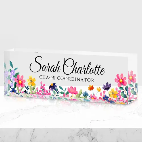 Placa de nombre de oficina personalizada para escritorio, placa de nombre, regalos personalizados para compañeros de trabajo, jefe, profesor,
