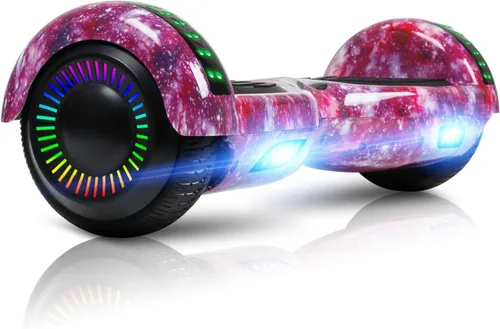 Miniatura 10 de LIEAGLE Hoverboard - Patineta autoequilibrante de 16.5 cm, 6.5 pulgadas, con ruedas Bluetooth, luces LED, para niños y adultos A01-blanco