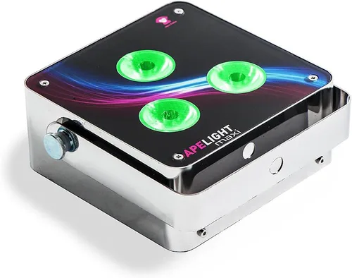 Miniatura 15 de Ape Labs Maxi Juego de 2 luces verticales inteligentes profesionales de fabricación alemana, 45 vatios RGBW LED Par, funciona con pilas con DMX
