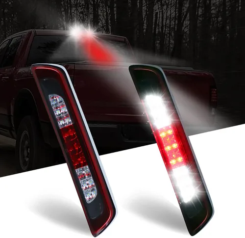 Tercera luz de freno LED de montaje alto, lámpara de carga para Toyota Tundra 2007-2018 de repuesto, lente roja