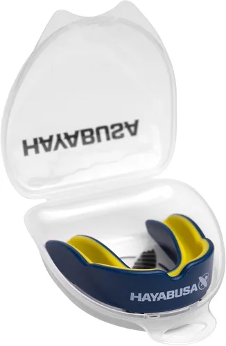 Miniatura 17 de Hayabusa Combat Sports - Protector bucal para jóvenes, niños y adultos, viene con funda, color negro/dorado, juvenil