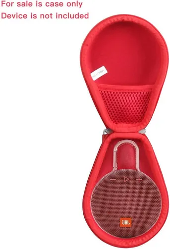 Miniatura 2 de Hermitshell Funda de viaje para altavoz Bluetooth JBL Clip 3 portátil impermeable (Rojo)