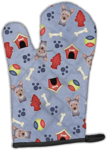 Miniatura 58 de Caroline's Treasures BB4020OVMT Dog House Collection Border Collie - Guante de horno grueso resistente al calor para sartenes calientes y horno