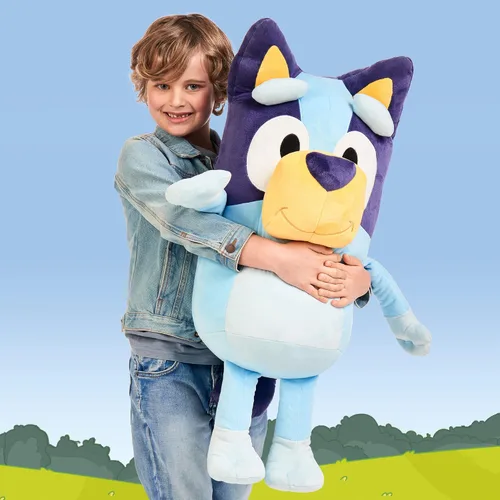 Miniatura 5 de Bluey Peluche grande de 31.5 in, color azul, producto oficial de la serie infantil, juguete suave y tierno para niños y niñas a partir de 0 años