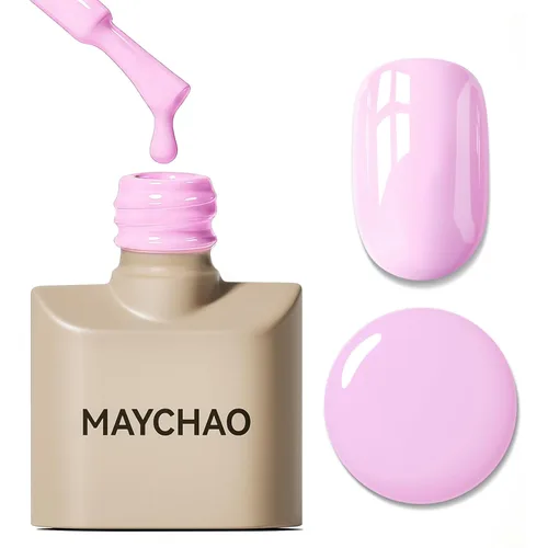 Miniatura 14 de MAYCHAO Esmalte de uñas de gel rosa intenso de 0.5 onzas líquidas, 1 unidad de esmalte de gel rosa brillante, esmalte de uñas que se absorbe con luz