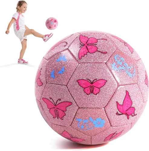 Miniatura 15 de INPODAK Balón de fútbol para niños pequeños, tamaño 3, pelotas clásicas en blanco y negro para niños de 2 a 8 años con bomba, bolsa de malla y caja