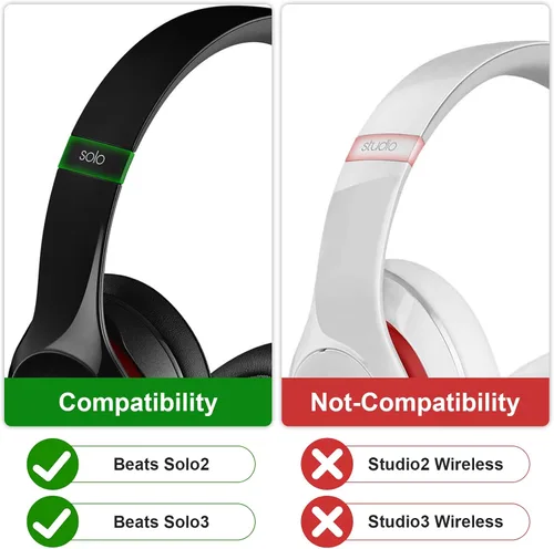 Miniatura 2 de Kit de piezas de reparación de conector de diadema de bisagra de metal compatible con auriculares inalámbricos Solo3 Solo 3.0 Solo 2.0 (blanco)