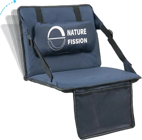 Miniatura 8 de Asiento de estadio no metálico con respaldo y soporte lumbar y cojín acolchado plegable y portátil, perfecto para silla de grada en eventos