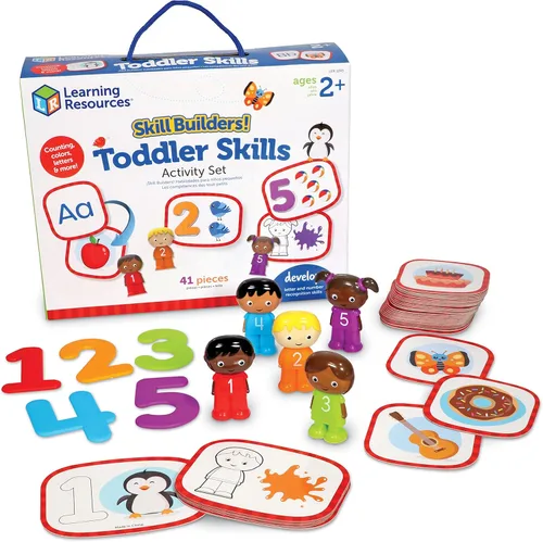 Learning Resources Skill Builders - Juego de 41 piezas para niños de 2 años en adelante, actividades escolares en casa, suministros preescolares,