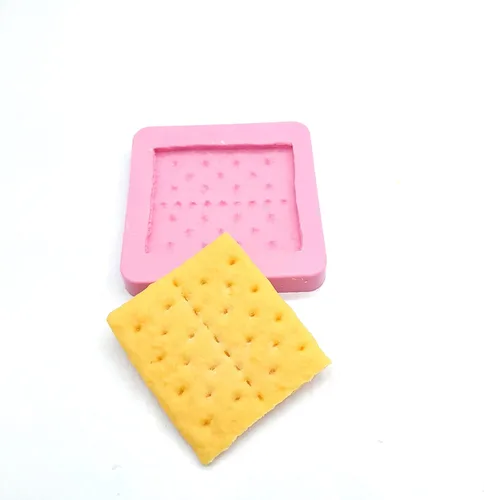 Miniatura 2 de Molde para galletas Graham combo S'mores Molde de cera Molde de resina Molde de jabón Molde flexible realista (combo S'mores A) NC012-13-14