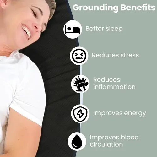 Miniatura 3 de Grounding Sheets - Sábanas de 15 pulgadas de profundidad, sábana bajera ajustable tamaño individual con cordón de tierra, 90% algodón orgánico + 10%