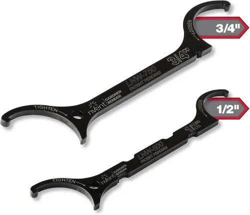 Miniatura 5 de Gardner Bender LNW-KIT Kit de Llaves para Contratuercas, ½ y ¾ Pulgadas, Aflojar/Aprietar contratuercas, Construcción de Acero se ajusta a