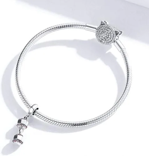 Miniatura 3 de MEETCCY Abalorios de plata de ley 925 para mujer diseño de estrella de mar luna unicornio para pulseras collar y dije compatible con pulseras