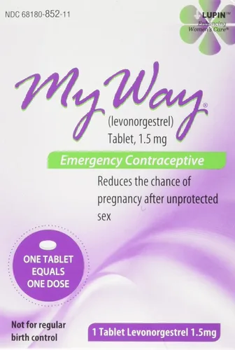 My Way Anticonceptivo de Emergencia 1 Tableta, Anticonceptivo Femenino, Adulto, Tableta Única