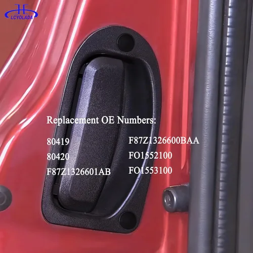 Miniatura 4 de 2 Piezas Manijas de Puerta Interior Trasera para Ford Ranger y Mazda B2300 B2500 B3000 B4000 1998-2011, camioneta de cabina extendida, conductor