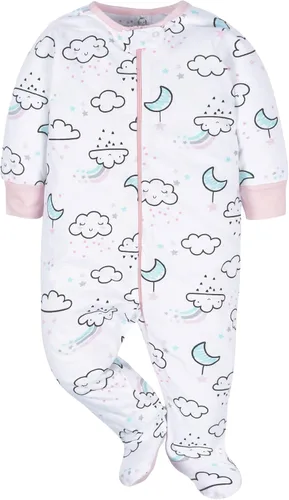 Miniatura 3 de Gerber Sleep 'N Play - Paquete de 4 enterizos con pies para niñas bebés