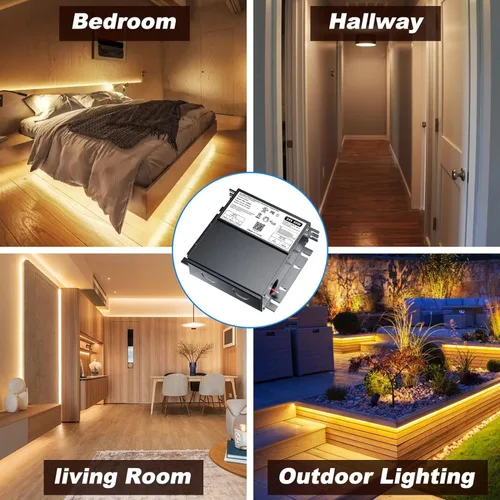 Miniatura 4 de Controlador LED regulable de 60 W y 12 V para regulador Lutron y Leviton, transformador de fuente de alimentación de CA a CC triac/ELV/MLV para tira