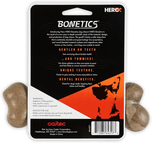 Miniatura 2 de Hero - Hueso de fémur Bonetics - Huesos de perro - Huesos de cachorro - Diseñado para perros extra grandes de hasta 75 libras (aroma a madera)