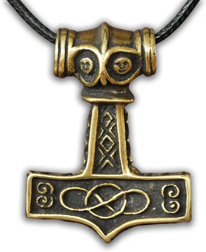 Miniatura 14 de Baldur Jewelry - Collar con Colgante de Martillo de Thor Mjölnir - Joyería Vikinga Nórdica de Thor - Collar de Thor - Regalos de Thor para Hombres
