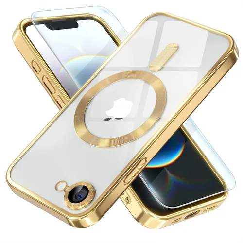 Miniatura 49 de Misea Funda magnética para iPhone 14 compatible con MagSafe [nunca amarillenta] [protección contra caídas de grado militar] protector completo