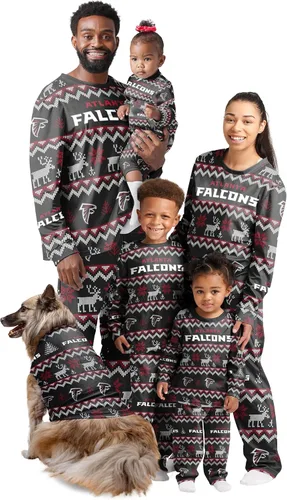 Miniatura 26 de FOCO NFL womens Nfl Team Ugly Pattern Matching Set Family Holiday Pajamas