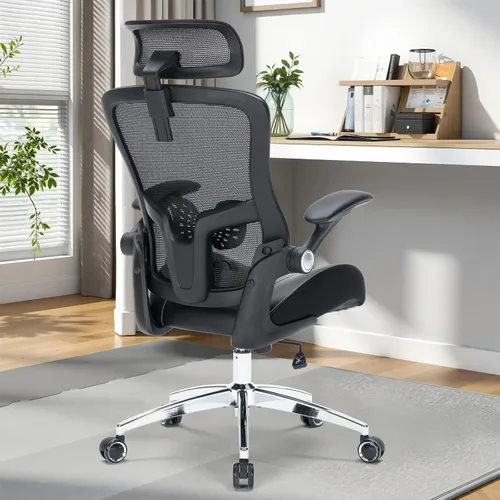 Miniatura 2 de Silla de oficina grande y alta, silla de escritorio ergonómica resistente de 400 libras con cojín de espuma de modelado 3D suave, sillas