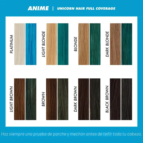Miniatura 5 de Lime Crime Tinte para el Cabello de Unicornio de Cobertura Completa, Anime (Azul Caramelo) - Color de Cabello Semipermanente Vegano y Libre