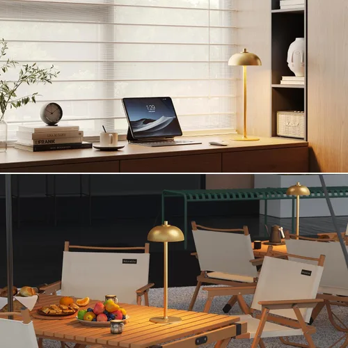 Miniatura 6 de Paquete de 2 lámparas de mesa inalámbricas, lámpara de mesa recargable portátil de 5000 mAh, 3 modos de color, luz de mesa de atenuación continua