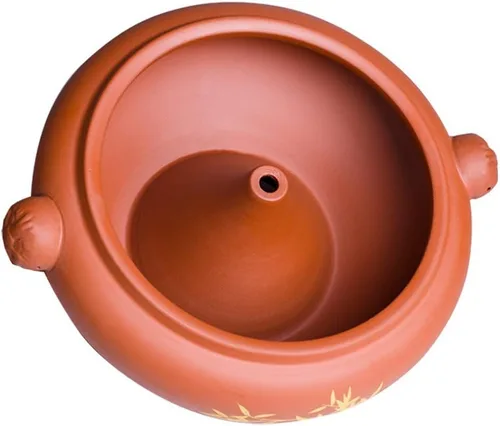 Miniatura 8 de XICHENGSHIDAI Yunnan Zisha - Olla de vapor de cerámica, olla de vapor de arcilla morada de 1.5 cuartos de galón con tapa, cazuela tradicional