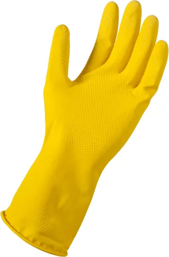 Miniatura 2 de Soft Scrub Guante doméstico de látex reutilizable amarillo