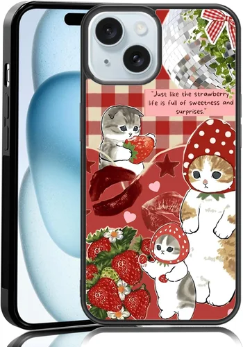 Miniatura 90 de Elegante funda de teléfono con diseño de gato Marie compatible con iPhone 11, funda de encaje dorado para iPhone, a prueba de golpes, rosa fucsia
