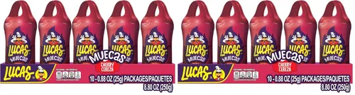 Miniatura 10 de Lucas Muecas - Paleta sabor cereza con chile en polvo, 8.8 onzas, cereza y chile para cestas de Pascua
